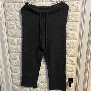 Something Navy Dark Gray Knit Pants